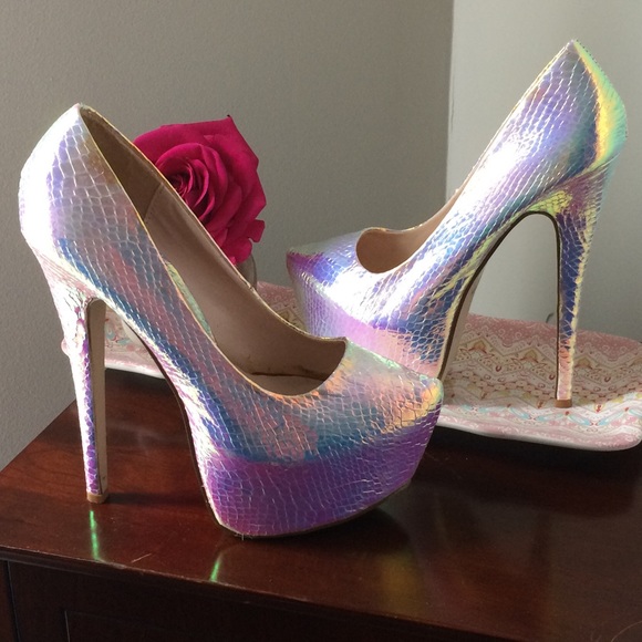 iridescent stilettos